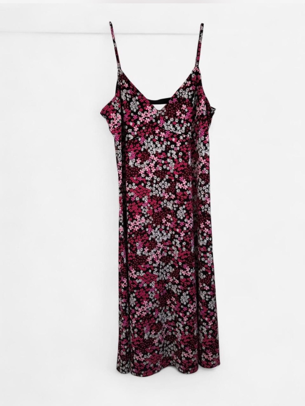 Michael Kors Black Dress with Pink and White Floral Print